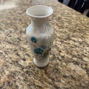 Elegant Floral White Vase